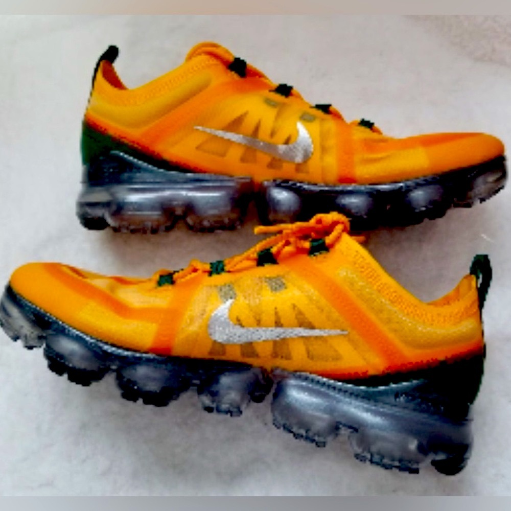 New Men’s Nike Air VaporMax 2019 Canyon Gold/Green Size 11.5 - Picture 1 of 6